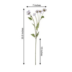 LAVENDER 2 Bushes 33″ Stem Silk Artificial Poppy FLOWER SPRAYS Party Decorations