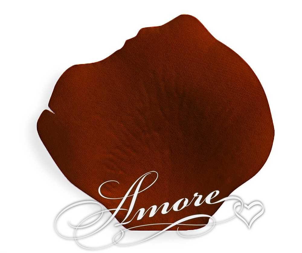 1000 Wedding Silk Rose Petals Cognac, Petals & Garlands, Rose Petals
