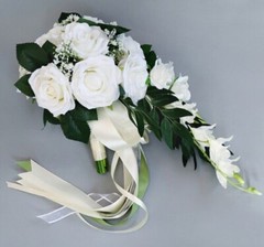 Boda Novia Ramo Mano Atada Flor Decoración Para Boda Fiesta Chaise Longue Rosas