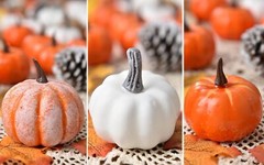 DearHouse 80Pcs Artificial Pumpkins Maple Harvest Fall Decoration, Assorted