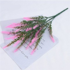 4pcs Artificial Lavender Plants Fake Flower Decorate Wedding Party Autumn Vibes