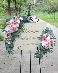 ponatia Artificial Wedding Arch Flowers (Pack of 2), Dusty Rose Wedding Flowe