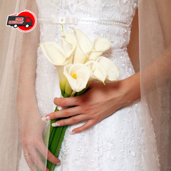 5Pcs Calla Artificial Flowers Calla Lily Fake Flower Bouquet For Wedding Bouquet