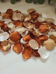 100 Terracotta Rose Petals Boho Neutral Beige Flower Petals Fall Wedding Decor