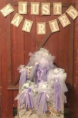 Purple Bling Wedding Bouquet/ Bridal Set