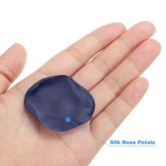 200 Pcs Silk Rose Petals, Artificial Flower Scatter Fake Rose Petals Navy Blue