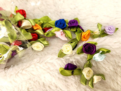 Mini Satin Rose 100 Pieces Per Package (bundled) Multi Colors For Speical Events