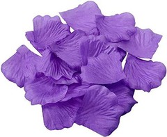 Rose Petals 1200pcs Artificial Flowers Silk Petals for Romantic Night Purple
