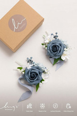 2Pcs Prom Wrist Corsage Artificial Flowers, Girl/Mother Corsages Wristlet Décor