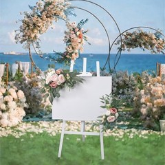 2Pcs Wedding Arch Flowers Garland Ornament Handcraft Hanging Artificial Flowers