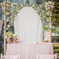 2 Pcs Pink 6.6Ft Artificial Eucalyptus Flower Garland with Fake Rose Pink-2pcs