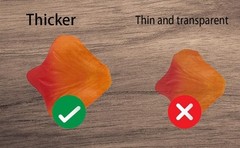 1500 PCS Separated Artificial Orange & Red Rose Petals Sunset Flower
