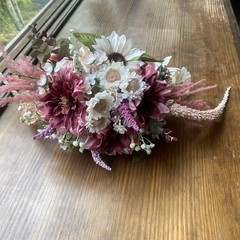 Beautiful Bridal Wedding Bouquet Budget Friendly Faux Florals White Pink Purple