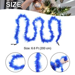 1 Pcs 6.6 Ft Feather Boas Feather for DIY Craft Sewing Trim Party Dark Blue