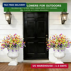 TURNMEON 20 Bundles Calla Lily (400 Heads) Artificial Flowers for Outdoors, Fake