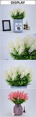4pcs 7 Head Artificial Lavender Decorate Home & Office in November Sunshine Days