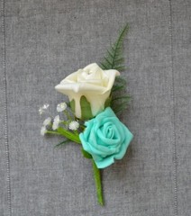 Wedding corsage, wedding buttonhole for guests groom, groomsmen. Variety of colo