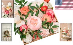 Handmade Coral & Ivory Floral Kit for Stunning DIY Centerpieces and Bouquets