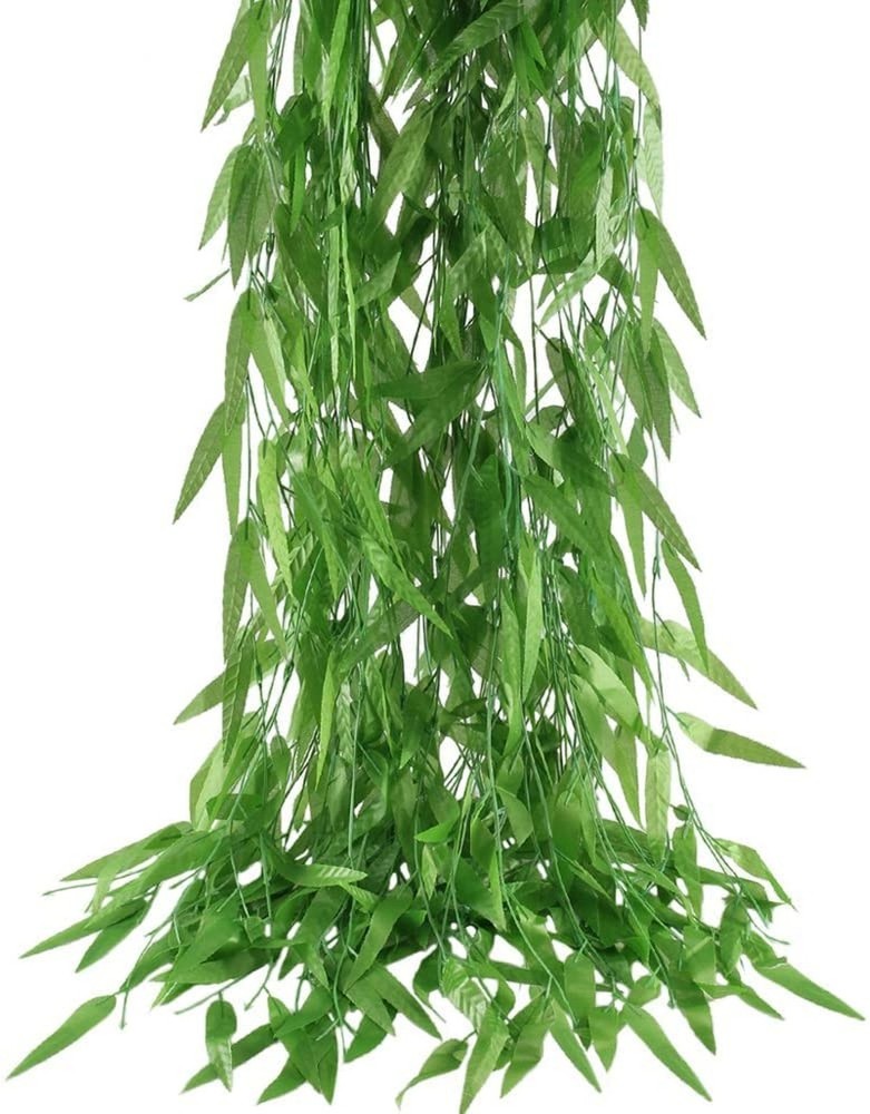 50pcs 300 ft Artificial Vine Greenery Garland for Room Decor Faux Willow Vine…