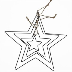 Adjustable Pentagram Shaped Wreath Support Iron Frame for Custom Decorations