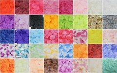 Silk Rose Petals Wedding Flower Bridal Decoration Party 40 Color Choose Quantity