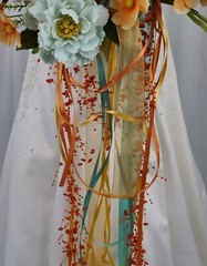 Autumn Sky Boho Faux Silk Wedding Bouquet