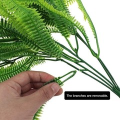 2Pc Artificial Hanging Plant Flower Fake Fern Garland Outdoor Home Wedding Decor