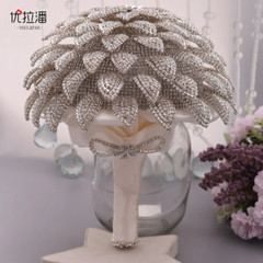 Luxurious Rhinestone Bouquet in Hand Wedding Bride Bouquet Hand Wedding Bouquet