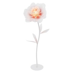 Large Electric Auto-Open Artificial Flower with Light Floral Decor For Wedding