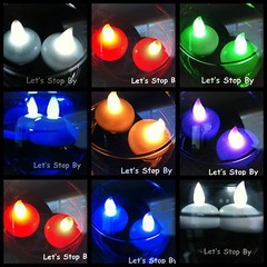 24 LED Floating Candle + 1000 Silk Rose Petals Wedding Decoration Flower Floral