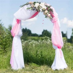 1pcs 6M Chiffon Fabric Drapes for Wedding Arch Ceremony Reception Decorations Sh