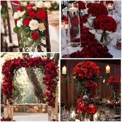 PCS Artificial Roses Realistic Velvet Silk Flowers Long Stem Faux 12 12pcs Red