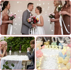 2200PCS Artificial Flower Petals Engagement Party Decorations Fake Rose Petals f