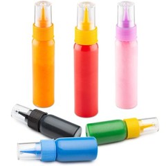 Free Hand Writer Bottles – 6 Easy Small Squeeze Bottles – 3 Each 1 and 2 Ounc…