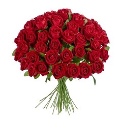 19.6″ Artificial Flowers Roses Touch Fake Rose Bouquet Flower Stem 50 Red 50pcs