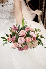 Artificial Flowers Pink Wedding Cake Flowers, Fake 1 Box A Abby Dusty Pink