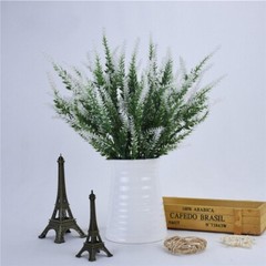 US 4/10pcs Artificial Lavender Fake Flower Plastic Green for Home & Garden Decor