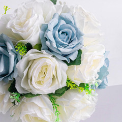 Wedding Bouquets for Bride & Bridesmaid – Realistic Silk Flowers Artificial Rose