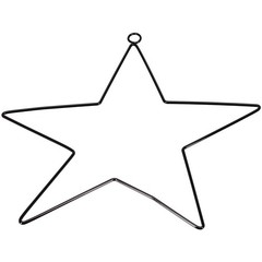 Versatile Pentagram Shaped Wreath Support Iron Frame for Creative Art Projects