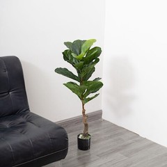 2 Green 3 feet Fig Tree ARTIFICIAL PLANTS Planter Pots Party Events Supplies