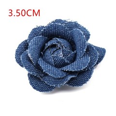 Vintage-Inspired Denim Flower Embellishments for DIY Clothing and Accessories