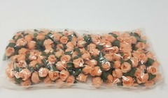 Lot of 144 pcs Peach Artificial Rosebuds Roses Millinery Craft Flowers 16mm 5/8″