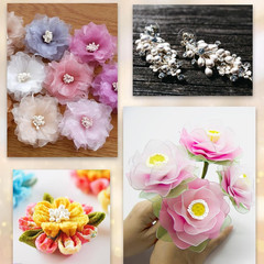 400 Pack White Pearl Double Head 2mm Flower Stamens Artificial Floral Pistil DIY
