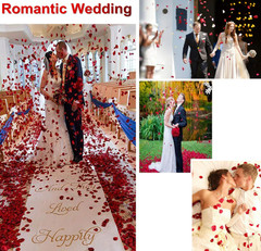 1000PCS Wine Red Fake Rose Petals for Romantic Night Romantic Festive Atmosphere