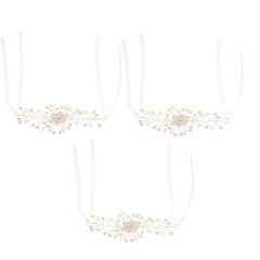 3 Pcs Wrist Corsage Bridal Flower Bride Hand Flowers Bracelet