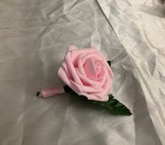Custom made real touch rose boutonniere…..you choose color