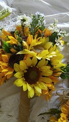 Wedding flowers bridal bouquet decorations sunflower bouquets package reception