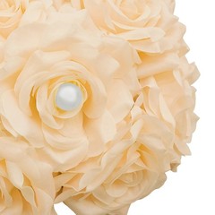 Artificial Flower Ball 10 Pcs Champagne Diamond Rose Pearl Wedding Centerpiece