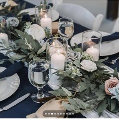 Lings Center Piece Garland Wedding Decoration; 10 Cheesecloth, 9-6ft, 1-9ft