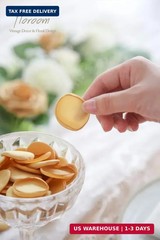 Floroom 300pcs Rose Petals Gold Faux Silk Flower Petals for Wedding Flower Girl